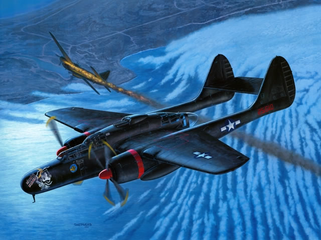 "P-61 Black Widow" Stu Shepherd 548th Night Fighter Squadron Print